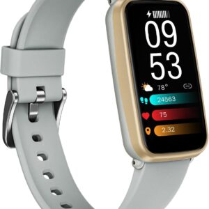 MorePro Fitness Tracker, 1.47" Smart Watch with HR Blood Oxygen Blood Pressure Monitor, Sleep Tracker Calorie Step Counter, IP68 Waterproof Fitness Watch Activity Tracker for...