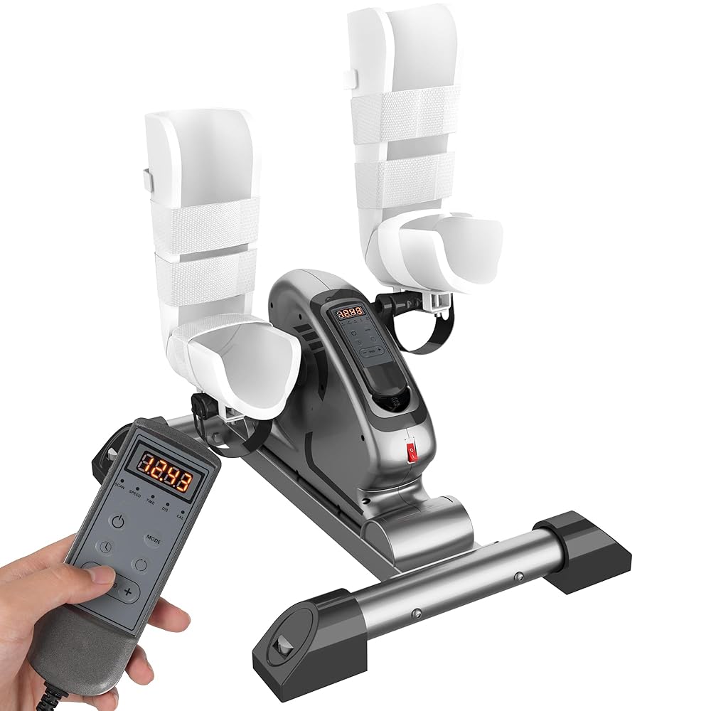 Motorized Pedal Exerciser Bike With Leg Support,Mini Electric Under Desk Exercise Physical Therapy Workout Peddler Exerciser Assisted Recovery Equipment For Arm, Knee,Foot... Motorized Pedal Exerciser Bike With Leg Support,Mini Electric Under Desk Exercise Physical Therapy Workout Peddler Exerciser Assisted Recovery Equipment For Arm, Knee,Foot...