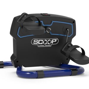 New Version - SCOOP Lateral Trainer Compact, Lightweight, Under Desk Lateral Motion Exerciser at Home Fitness for Knees, HIPS and Lower Back. Improves Strength, Balance &...