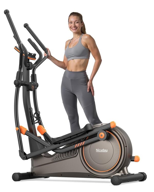 Niceday Elliptical Exercise Machine, Elliptical Machine for Home, Magnetic Elliptical Trainer with 15.5IN-19IN Stride, 16 Resistance Levels, 400LBS Loading Capacity, Support...