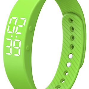 Non-Bluetooth Fitness Tracker Watch Pedometer Digital Step Counter Calorie Counter Distance Activity Tracker Alarm LED Fitness Watch IP65 Water Resistance