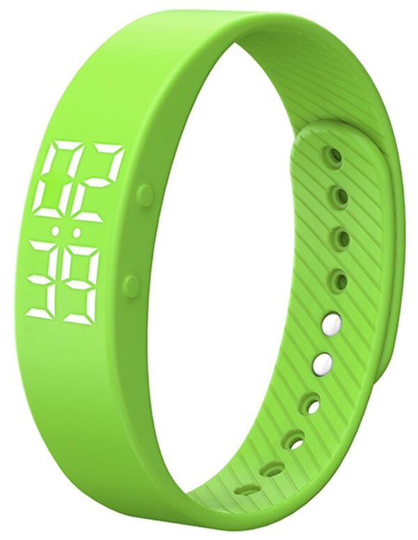 Non-Bluetooth Fitness Tracker Watch Pedometer Digital Step Counter Calorie Counter Distance Activity Tracker Alarm LED Fitness Watch IP65 Water Resistance