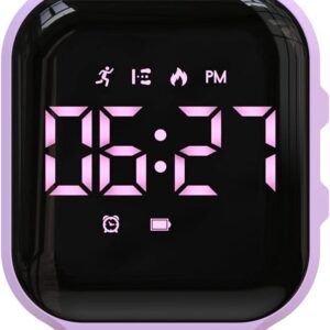 Non-Bluetooth Led Fitness Tracker Watch,Digital Pedometer Watch,with Step Counting/Distance/Calories/Stopwatch/Alarm Clock, Great Gift for Kids Teens Girls Boys Xmas