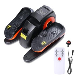 Panana Elliptical Trainer Under Desk Elliptical Machine Pedal Exerciser Stepper with Remote Control, LCD Dispaly Leg Exercise Elliptical Trainer for Home Gym