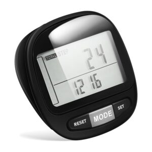 Pedometer Climbing Step Counter Stairs Hiking Walking Counter Step Counter for Women Monitor Simple Step Counter for Portable Miles Counter Tracker Step Counter Clip on Lap Plastic
