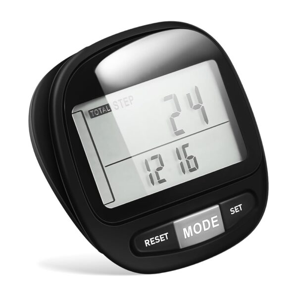 Pedometer Climbing Step Counter Stairs Hiking Walking Counter Step Counter for Women Monitor Simple Step Counter for Portable Miles Counter Tracker Step Counter Clip on Lap Plastic