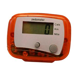 Pedometer for Walking Portable Daily Target Monitor with Digital Display Step Counters Step for Outdoor Activities Climbing Exercise, red