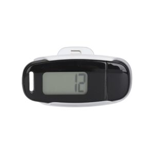 Pedometer for Walking Step Counter Large LCD Screen USB Rechargeable Accurate Portable Lightweight Pedometer with Lanyard for Women Men Kids Black