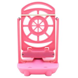 Phone Swing Step Counter Pedometer Compatible with Poke Ball Plus, Pedometer, (High Silent Version) (USB Cable) (Support 2 Phones)(Pink)