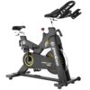 pooboo Professional Commercial Exercise Bikes C505, Heavy-Duty Belt Drive Indoor Cycling Bike, Quiet Stationary Bike with LCD Monitor for Home Cardio Workout 44 lbs Flywheel