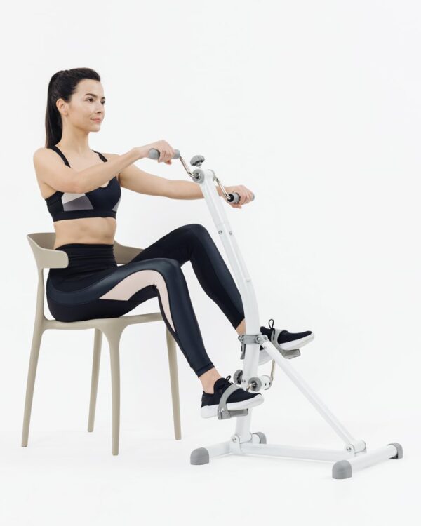 POWER ABS™ HOME CYCLE, Duo Pedal Exerciser for Arms and Legs, Sitting Exercise Equipment for Physical Therapy and Senior Rehabilitation, Rehab Fitness Exercise - Adult to Seniors