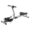 Professional Home Rowing Machine, Foldable Rowing Exercise Machine, Hydraulic Rowing Machine with LED Meter, 3 Adjustable Height & 12 Drag Force, Use for Gyms, Sports Fields