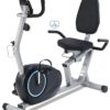Recumbent Exercise Bike for Seniors - Quick Adjust Seat, Magnetic Recumbent Bike with Quiet 16-Level Resistance, 400LB Weight Capacity, Backlit LCD Monitor, Heart Rate Handle