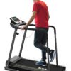 Redliro Walking Treadmill with Long Handrail for Balance, Recovery Fitness Exercise Machine Foldable for Home use with Holder for Phone & Cup,LCD Display, 300 lbs Capacity