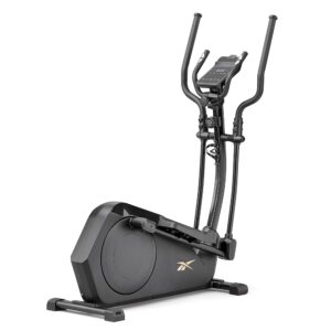 Reebok FR20 Cross Trainer: Elliptical Exercise Machine for Home Gym Cardio Training, Heart Rate Monitor, and Wheels for Transport, 8 Resistance Levels