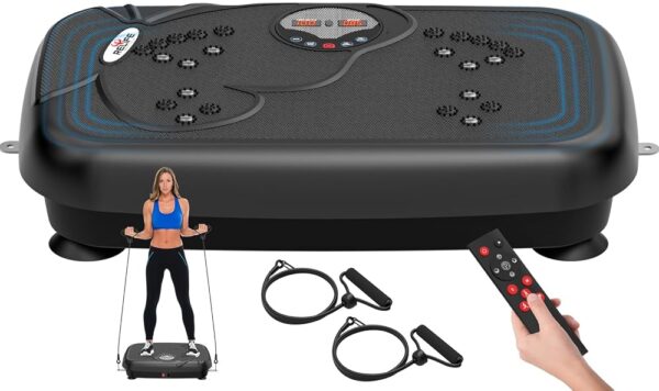 RELIFE REBUILD YOUR LIFE Vibration Plate Exercise Machine Fitness Platform Full Body Shaker Workout Vibrate Stand Board Lymphatic Drainage Shaking for Weight Loss Fat Burner at...