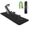 Rowing Machine Mat 96" x 30" with Storage Bag and Sports Towel,Treadmill Mat for Carpet & Hardwood Floors,Rower Mat,Elliptical Mat,Bike Mat,Gym Exercise Equipment Mat,Fitness...