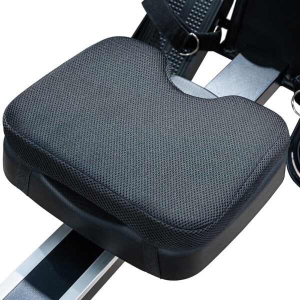 Rowing Machine Seat Cushion, Custom Memory Foam for Perfectly Fit, Washable Cover with Anti-Slip Fastening Strap, Compatible UTRYUP & Concept 2 and Other Row Machines - Rower...