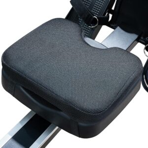 Rowing Machine Seat Cushion, Custom Memory Foam for Perfectly Fit, Washable Cover with Anti-Slip Fastening Strap, Compatible UTRYUP & Concept 2 and Other Row Machines - Rower...