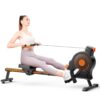 Rowing Machines for Home - Magnetic/Water Rowing Machine with Upgrade 16 Resistance Levels, Max 350 LB Weight Capacity, LCD Monitor and Comfortable Seat Cushion