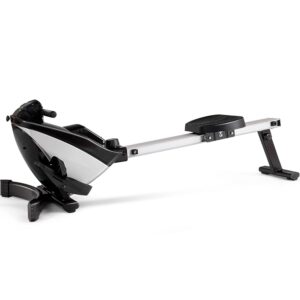 Rowing Machines for Home use - Magnetic Rower 8 Level Adjustable Resistance with LCD Monitor Comfortable Seat Cushion and Tablet Holder, 330lbs Weight Capacity