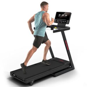 RUNOW Treadmill with Incline, Perfect as Treadmills for Home Walking and Running, Foldable Treadmill Support Bluetooth and Customized Programs, Easy Assembly Exercise Machine
