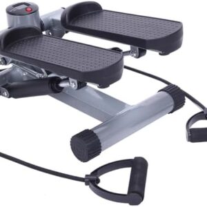 S025 Aerobic Fitness Step Air Stair Climber Stepper Exercise Machine New Equipment Silver-Replace encoding：91086382