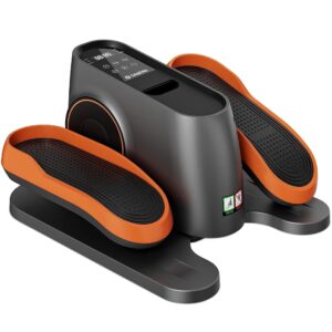 Samini Electric Under Desk Elliptical Ellipse Leg Exerciser Foot Exercise Machine Exercises Elipse Fit Equipment Adjustable Speeds with LCD Monitor for Seniors