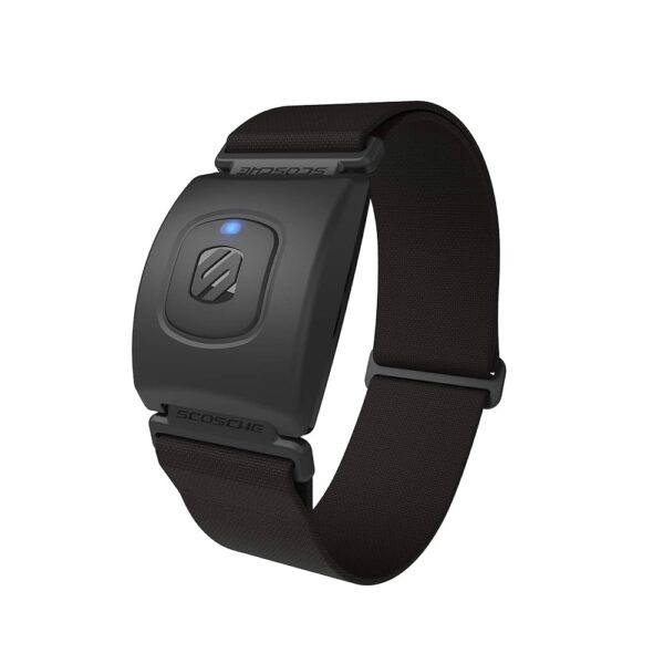 Scosche Rhythm R+2.0: Waterproof/Dustproof Armband with ANT+ & BLE Bluetooth Smart for Hyper Accurate Workout Heart Rate Monitoring with Wahoo, Peloton, LED Monitor, DDP Yoga,...