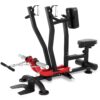 Seated Row Machine Back Workout: Back Row Machine Exercise Plate Loaded Gym Equipment T Bar Bicep Curl