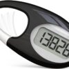 Simple 3D Step Counter, Walking Pedometer, Steps Tracker with Neck Lanyard/Carabiner for Men Women Teens Adults Seniors