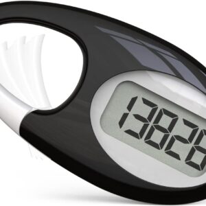 Simple 3D Step Counter, Walking Pedometer, Steps Tracker with Neck Lanyard/Carabiner for Men Women Teens Adults Seniors