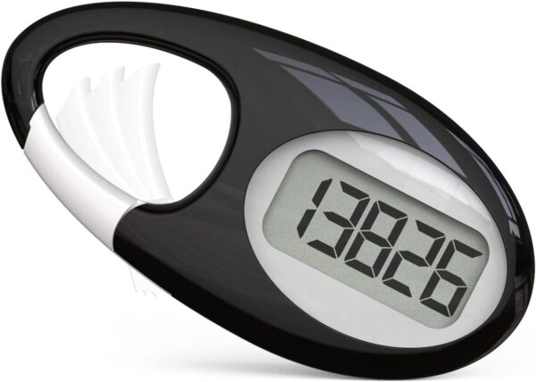 Simple 3D Step Counter, Walking Pedometer, Steps Tracker with Neck Lanyard/Carabiner for Men Women Teens Adults Seniors
