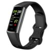 Smart Sports Bracelet, Health Monitor, Fitness Tracker, Activity Tracker with Heart Rate, Sleep Quality Monitoring, Oxygen Blood Pressure Pedometer, IP67 Waterproof (Black)