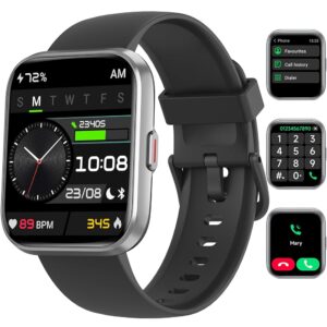 Smart Watch for Men Women, 1.8" Fitness Smartwatch (Answer/Make Call), IP68 Waterproof, Bluetooth,108+ Sports Modes, Heart Rate, Spo2, Sleep Monitor, Pedometer, Android & iOS,...