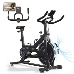 soges Magnetic Resistance Stationary Bike Exercise Bike Indoor Cycling Bike,Fitness Bike Silent Belt Drive for Home Gym Workout