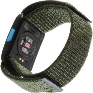 Sport Mesh Nylon Armband Compatible with Wahoo Fitness TICK FIT Heart Rate Sensor Replacement Strap - Army Green, Large