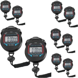 Sport Stopwatch Digital Stopwatch Timer Multi Function Alarm Stop Watch Electronic Stopwatch Timer Clock with Large Display for Coaches Swimming Running Sports Training (6)