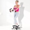 Stair Stepper for Exercises, Fitness Smart Twist Stair Stepper Machine with Handlebar, Steppers for Exercise at Home for Climbing Exercise, Height Adjustment