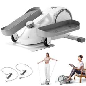 Stair Stepper for Home Ellipse Exerciser Magnetic Portable Ellipse Leg Exerciser Under Desk Bike Pedal Exerciser, Silent Mini Elliptical Machine Step Fitness Machine