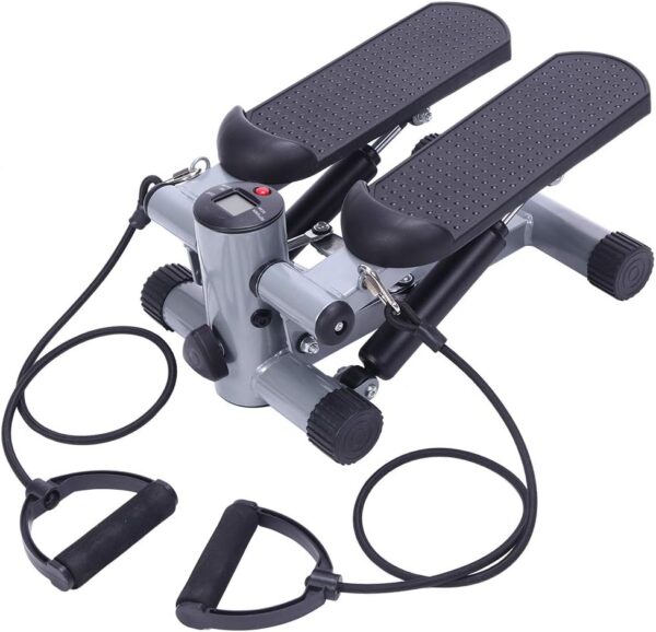 Stair Stepper - Portable Stair Climber Exercise Machine,Aerobic Fitness Step Air Stair Climber Stepper Exercise Machine New Equipment Silver