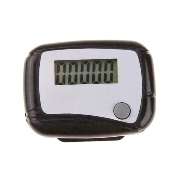 Step Counter, Pedometer, Daily Target Monitor Walk Motion Gadgets, Belt Clip Electronic Pedometer for Fitness, Walking Outdoor Women Men, Black