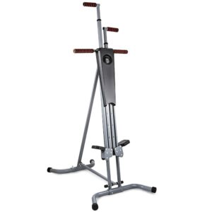 Step Fitness Machines Vertical Stepper Exercise Fitness Monitor & Manual Sealed Gym, Gray