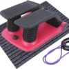 Stepper Climber Fitness Machine, with Anti-Slip Mat and Resistance Bands, Air Stair Stepper Machine, Steppers for Exercise Machine, Cardio Training Step Machine, Oversized Foot...