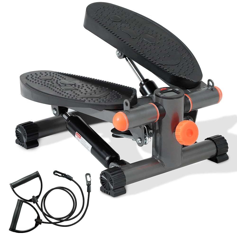 Stepper for Exercise at Home Mini Stair Stepper with Resistance Bands Exercise Equipment for Home Stair Climber Stepper Machine for Home Gym Cardio Equipment for Full Body Workout Stepper for Exercise at Home Mini Stair Stepper with Resistance Bands Exercise Equipment for Home Stair Climber Stepper Machine for Home Gym Cardio Equipment for Full Body Workout