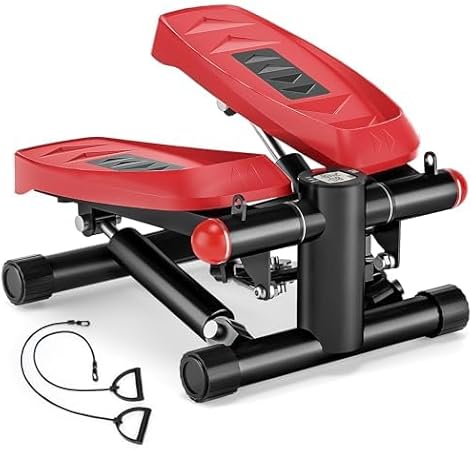 Steppers for Exercise, Adjustable Pedal Height Stair Steppers with Resistance Bands for Home Fitness, Mini Steppers with Max 350LBS Loading Bearing Portable Home Exercise Equipment Steppers for Exercise, Adjustable Pedal Height Stair Steppers with Resistance Bands for Home Fitness, Mini Steppers with Max 350LBS Loading Bearing Portable Home Exercise Equipment