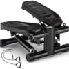 Steppers for Exercise, Air-Powered Mini Steppers with Resistance Bands for Home Fitness, 330LBS Loading Upgraded Stair Steppers, 10DB Super Quiet Fitness Steppers with LCD...