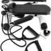 Steppers for Exercise, Fitness Step Air Stair Climber Stepper Exercise Machine New Equipment with Resistance Bands and LCD Monitor Without Battery