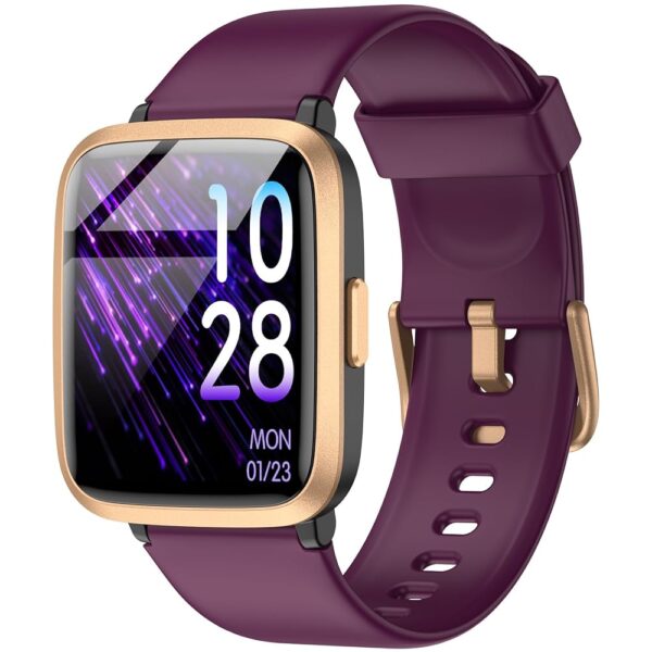 Stiive Fitness Tracker, Smart Watch for Men Women, Activity Fitness Watch with Heart Rate Monitor, Pedometer, Sleep Monitor, 50 Meters Waterproof Step Tracker Compatible with...