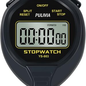 Stopwatch Sport Timer Only Stopwatch with ON/Off, No Bell No Clock No Calendar Silent Easy Operation, Digital Stopwatch for Kids Coaches Swimming Running Sport Training